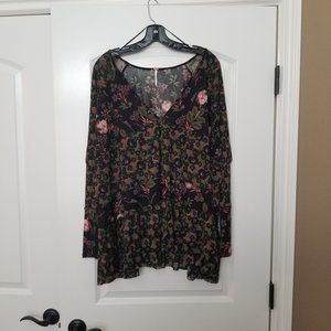 Free People Patterned Blouse